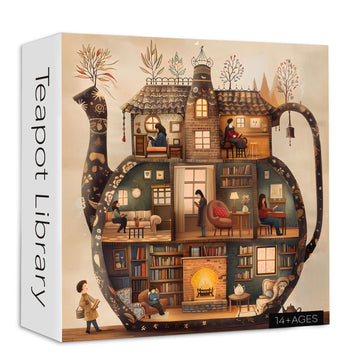 Biblioteca di teiera puzzle puzzle 1000 pezzi